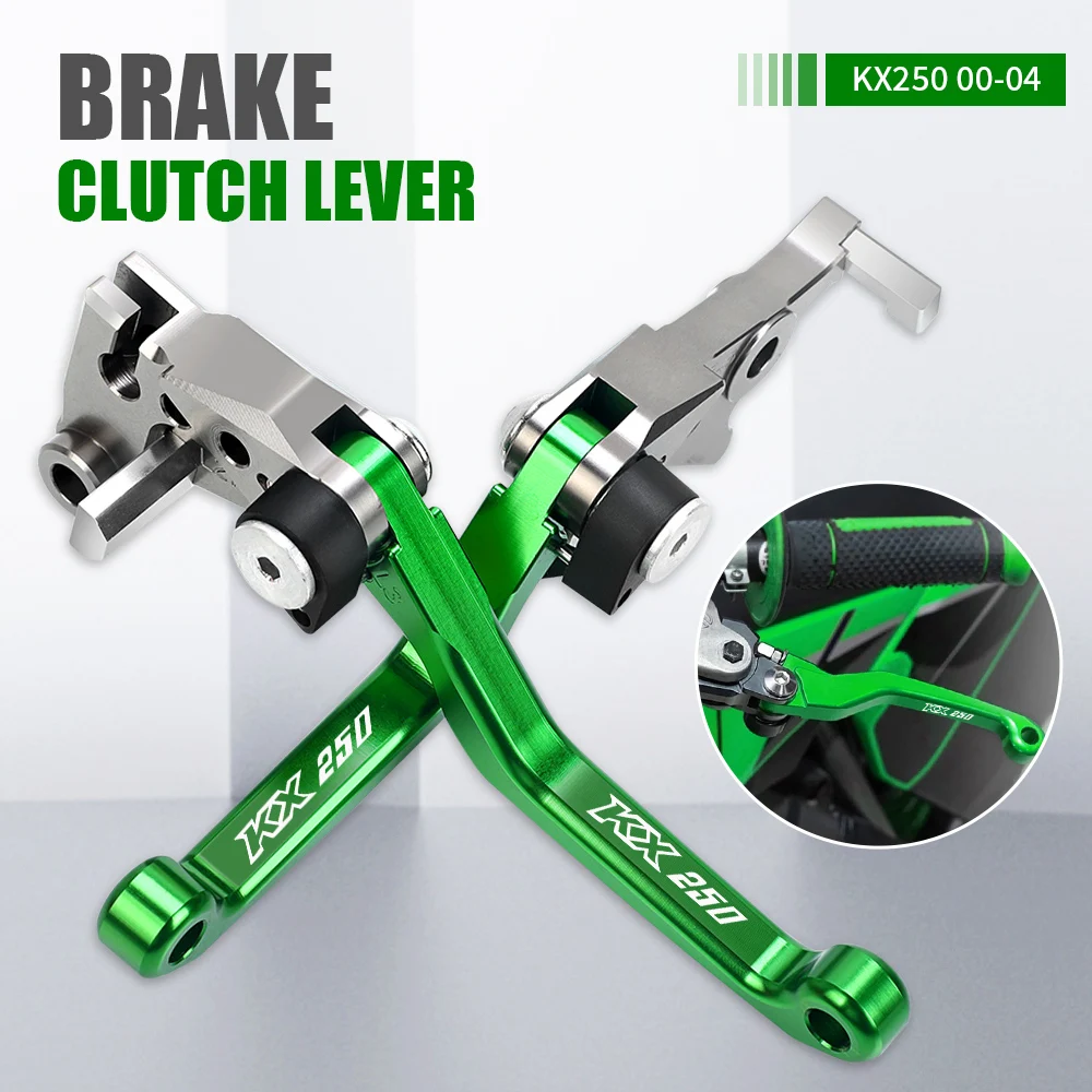 

FOR Kawasaki KX250 2000 2001 2002 2003 2004 2005 Motocross Accessories Aluminum Dirt Bike Pivot Handle Brake Clutch Lever KX 250