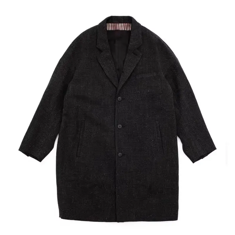 Женское твидовое пальто с рисунком гусиные лапки