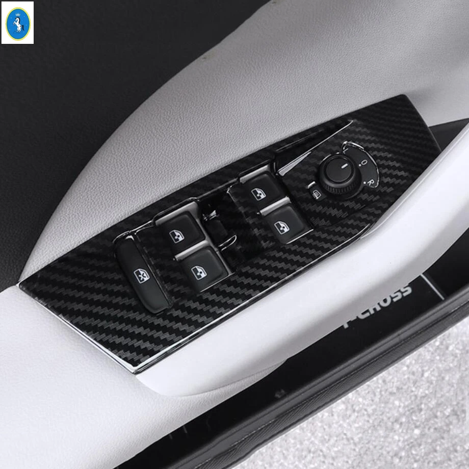 Кнопка подъема автомобильного стекла из углеродного волокна/ящик для хранения