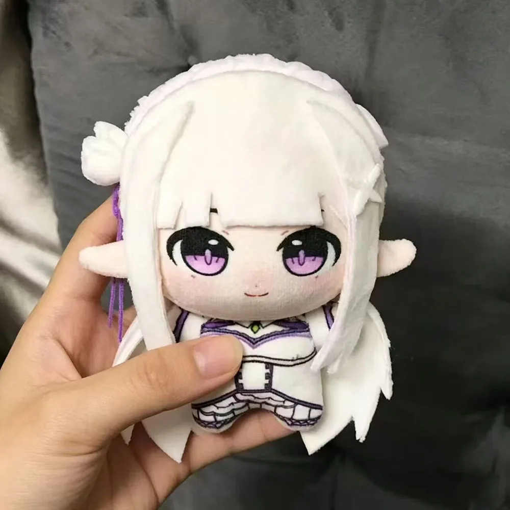 Плюшевая кукла-брелок Эмирия из аниме Re:Zero - Жизнь в другом мире с нуля, 10 см, коллекционная игрушка, подарок на Рождество, кукла для рюкзака (art.: 3920db9abb46c) - 3920db9abb46c
