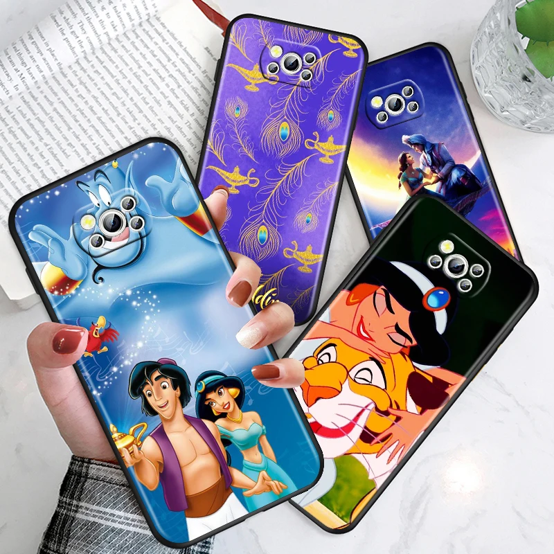 

Aladdin And The Magic Lamp For Xiaomi Poco M4 X4 X3 F3 GT NFC M3 C3 M2 F2 F1 X2 Pro Mi Mix3 Silicone Soft Black Phone Case Funda