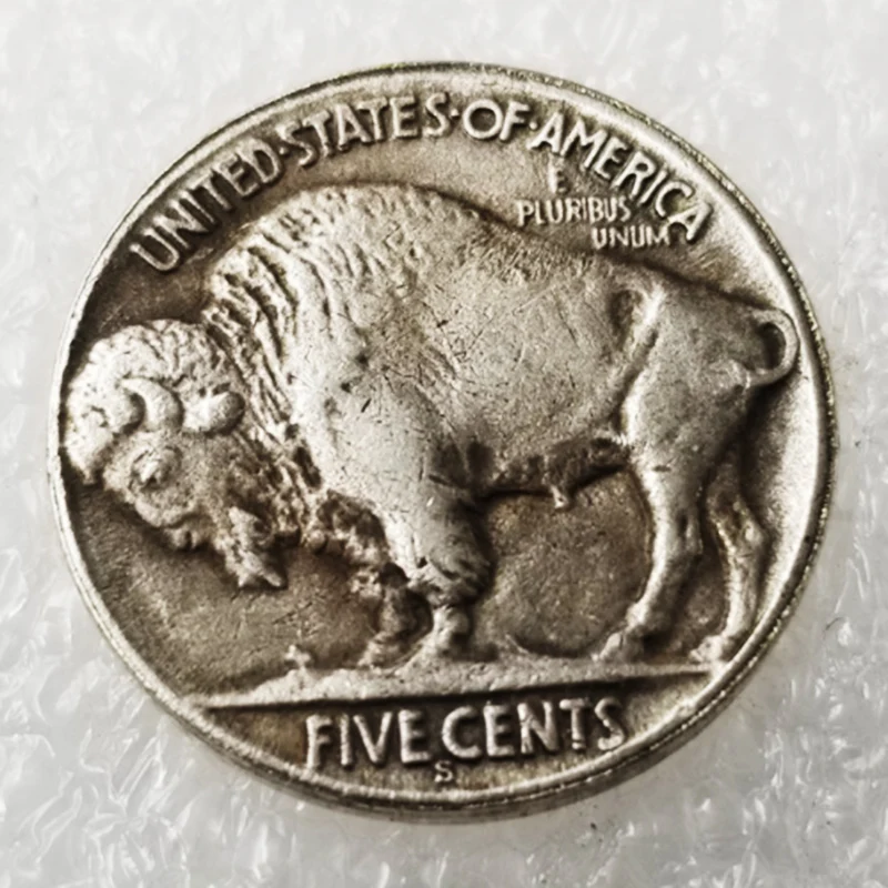 Фото 10 монет Hobo Nickel Coins 1935 USA Morgan Dollar Eagle Buffalo, серебряные монеты для домашнего декора, коллекционные монеты на удачу, рождественские подарки №2