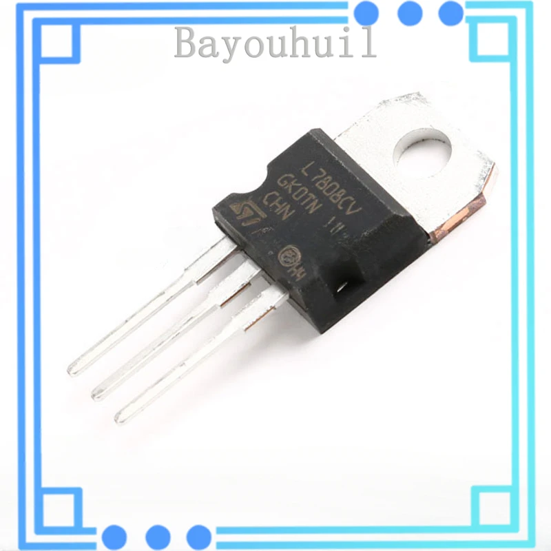 

10PCS Original Authentic Straight Plug L7808CV-DG TO-220 1.5A Linear Aoltage Regulator Chip +8.0V