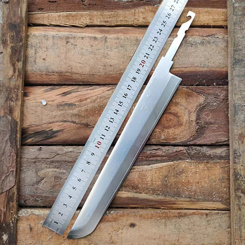 Нож для сашими без ручки дамасская сталь двустороннее лезвие острый тесак