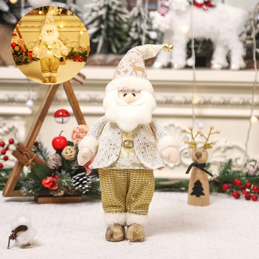 

1pc Christmas Dolls Decoration Santa Claus Snowman Doll Ornaments Figurine Merry Chirstmas Decor Navidad Gift Happy New Year