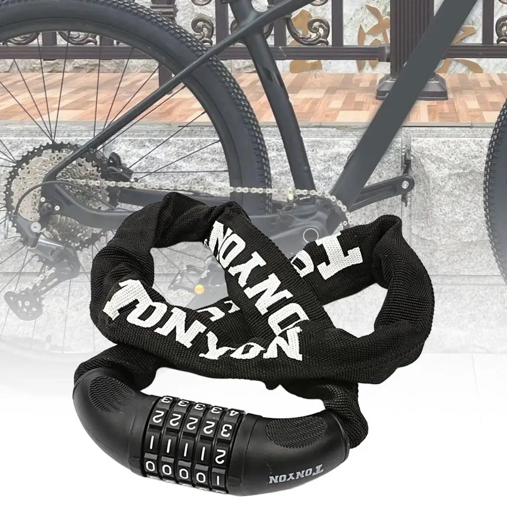 

Practical Thicken Texture Rustproof Corrosion Resistant Bicycle Chain Lock for Riding MTB Combination Lock Bike Chain Lock