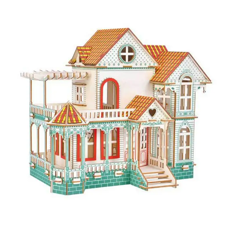 

Miniature Dollhouse Kit 3D Tiny House Model Easy Assembly Villa Toy Creative Cottage Gift Suitable For Adult Friend Lover