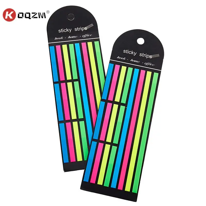 

100/160/320PCS Color Stickers Transparent Fluorescent Index Tabs Flags Sticky Note Stationery Children Gifts Stationery Reading