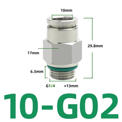 

Быстроразъемный фитинг для пневматического шланга из нержавеющей стали 304 M5, 1/8", 1/4", 3/8", 1/2"