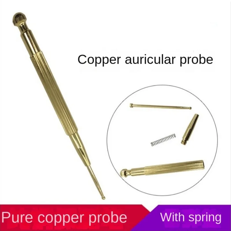 

Facial Reflexology Massage Tool Retractable Acupuncture Pen Double Headed Spring Ear Care Tool Point Probe Pen Massager for Face