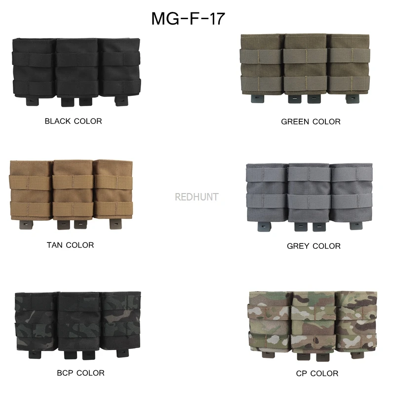 Фото Боевая Сумка Molle, жилет, Магнитная сумка, пакет быстродействующих картриджей, держатель для боеприпасов, тройная сумка для магазина 7,62 №3