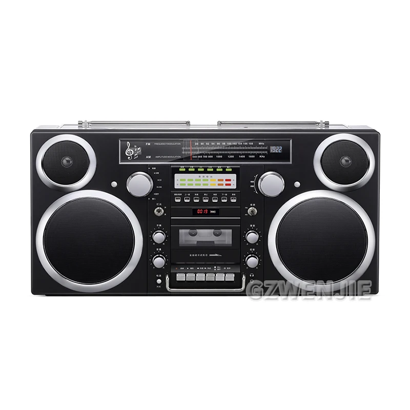 CD-плеер Boomox с Bluetooth AM FM-радио AUX USB MP3 дистанционным управлением питание от