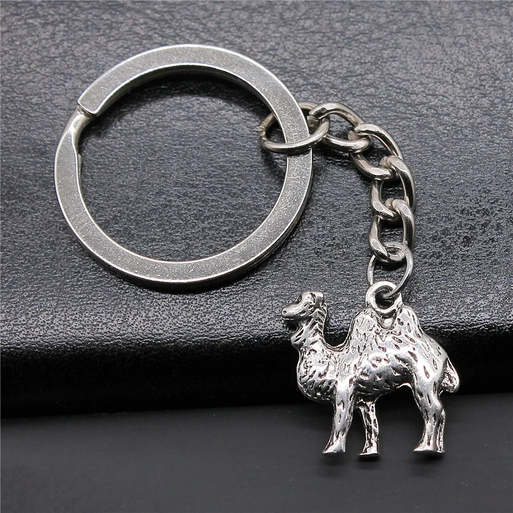 Souvenirs Gift Dropshipping Antique Silver Color 18x20mm Camel Pendant Keyring | Key Chains