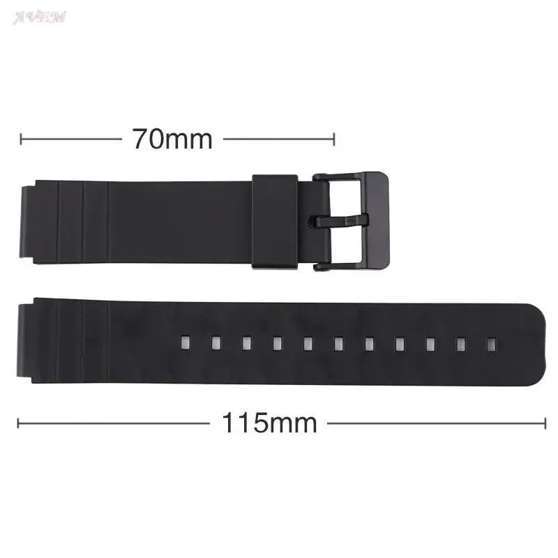 Фото Сменные ремешки для часов из смолы для Casio MW-59 MQ-24 MQ-27 MQ-76, однотонный резиновый ремешок для часов Casio MQ-107, браслет №3