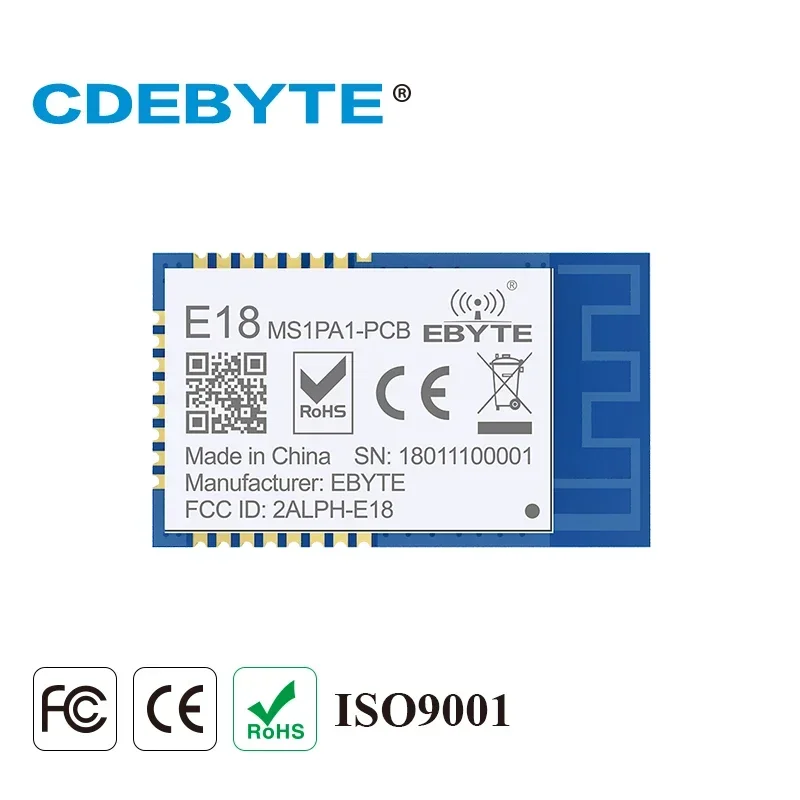 Модуль Zigbee CC2530 Беспроводной приемопередатчик 2 4 ГГц CDEBYTE E18-MS1PA2-PCB PA IoT