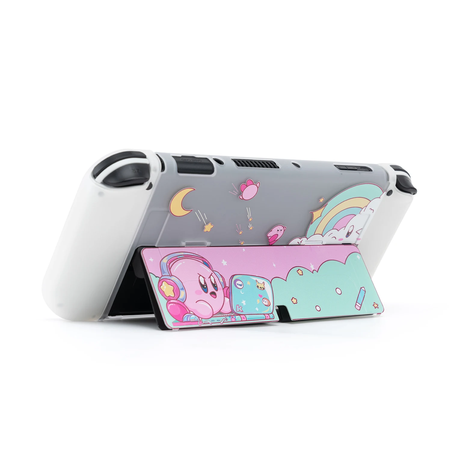 Аниме Funda Nintendo Switch OLED Мягкий защитный чехол TPU Белый Чехол JoyCon контроллер игровой