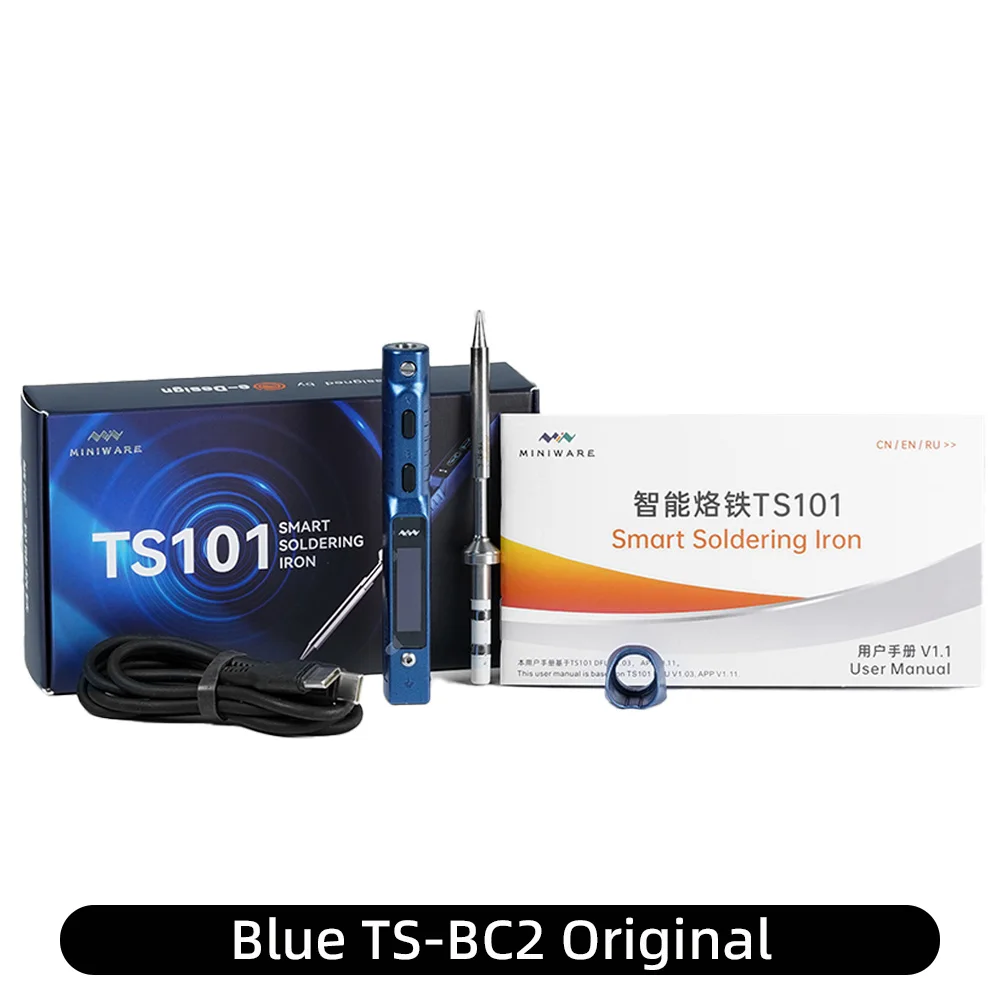 

MINIWARE TS101-BC2 Синий портативный электрический паяльник
