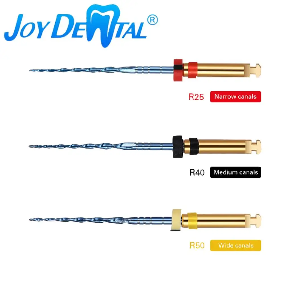 3pcs/Box Dental Heat Activated Reciprocating Blue Endodontic Files Niti Rotary Root canal Heat Activated 21/25mm Dentist Tools