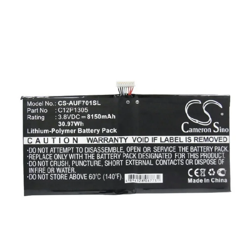 

Подходит для планшета US ASUSK00C TF701T C12P1305 8150 мАч