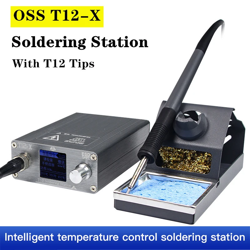 

Паяльная станция OSS T12-X, электронный паяльник с наконечниками T12 для ремонта печатных плат BGA SMD, плат для сотовых телефонов, инструменты для сварки и ремонта
