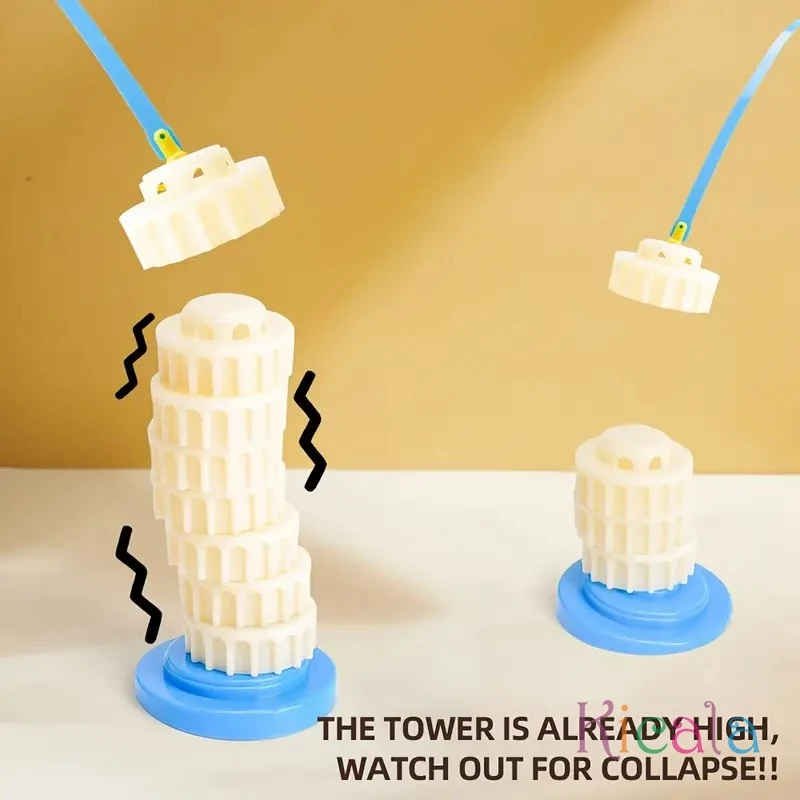 Захватывающая игра-конструктор Pizza Tower. Красочные штабелируемые блоки для