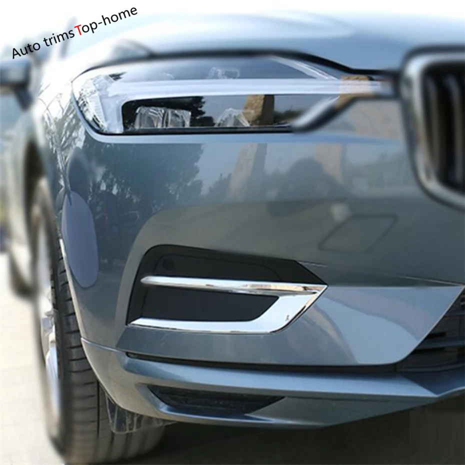 

Хромированный передний бампер из АБС-пластика, противотуманная фара, лампа для век, бровей, декоративная рамка, накладка, подходит для VOLVO XC60 2018-2021 автомобильных аксессуаров