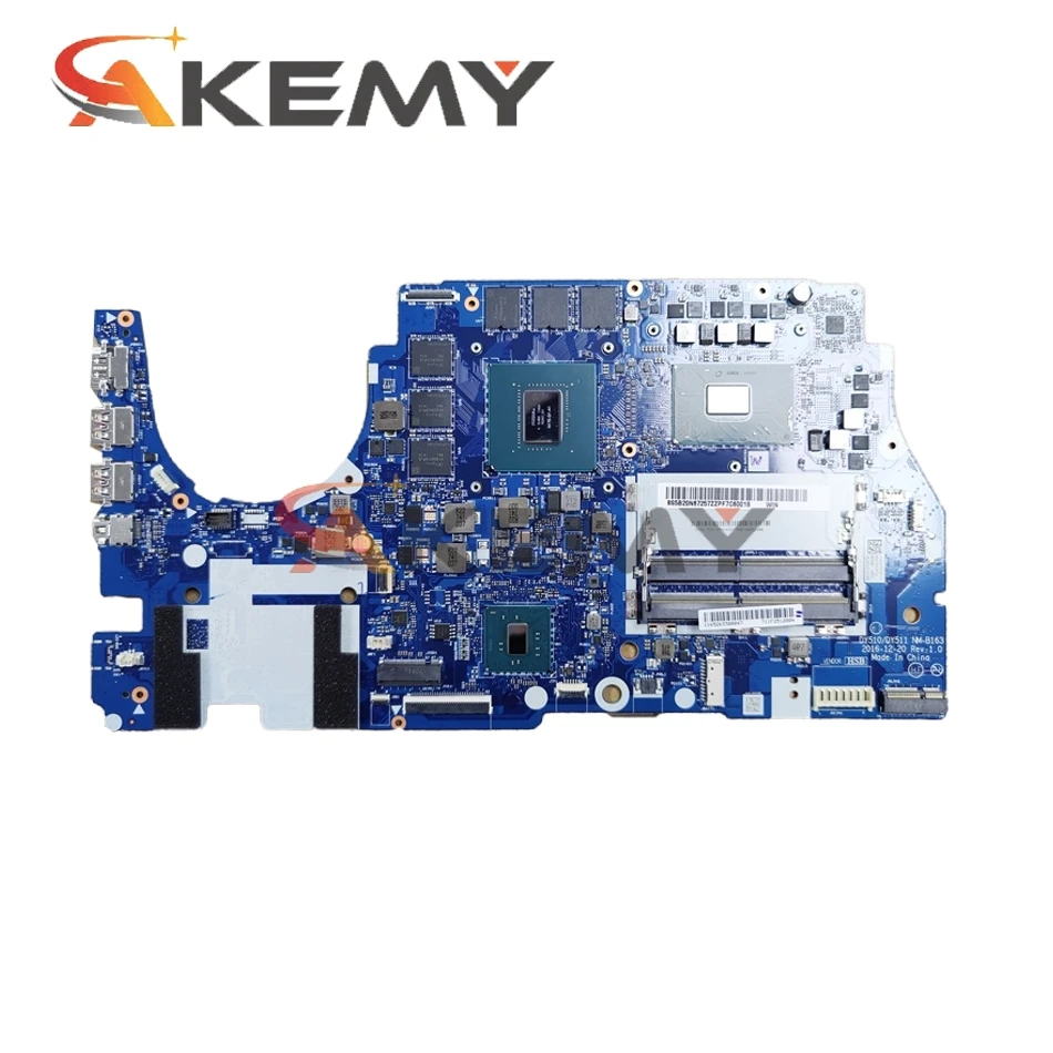 NM-B163 для Lenovo Y720-15IKB R720 материнская плата ноутбука с процессором i7-7700HQ SR32Q CPU:GTX1060M 6G