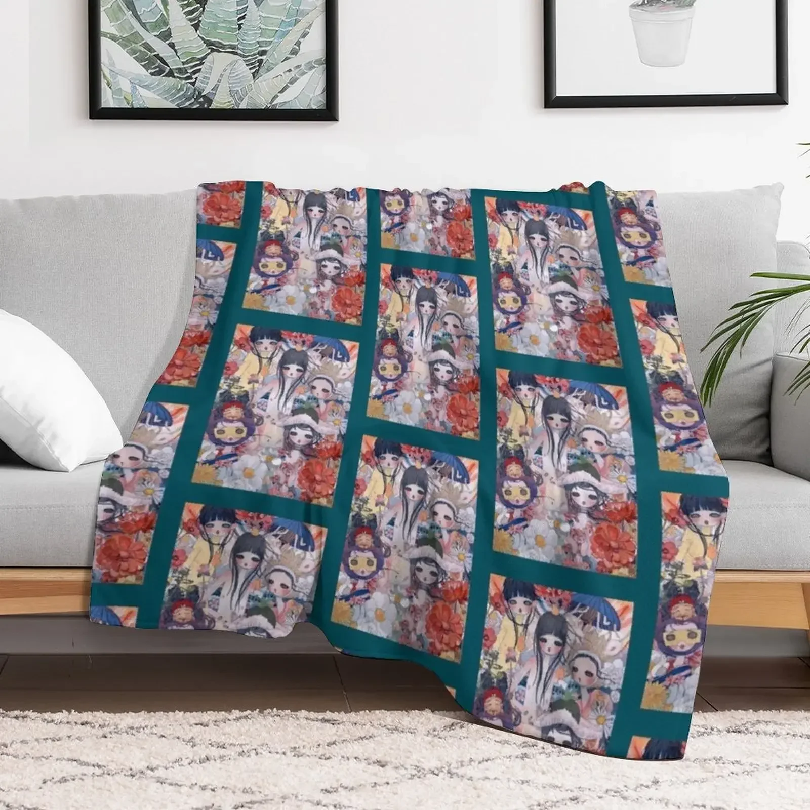 Плюшевое одеяло Aya Takano