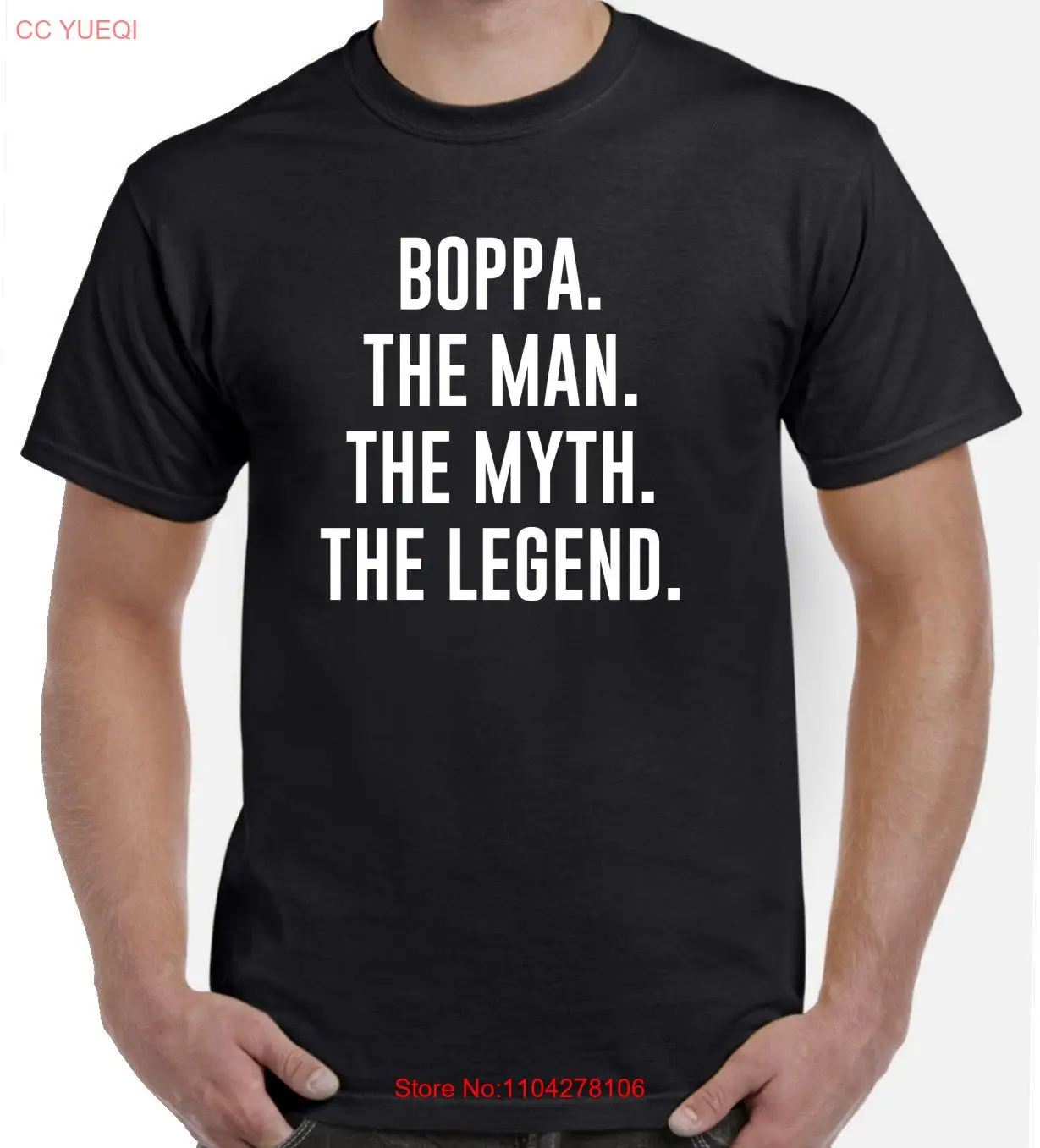 Футболка Boppa The Man Myth Legend Fathers Day с длинными или короткими рукавами