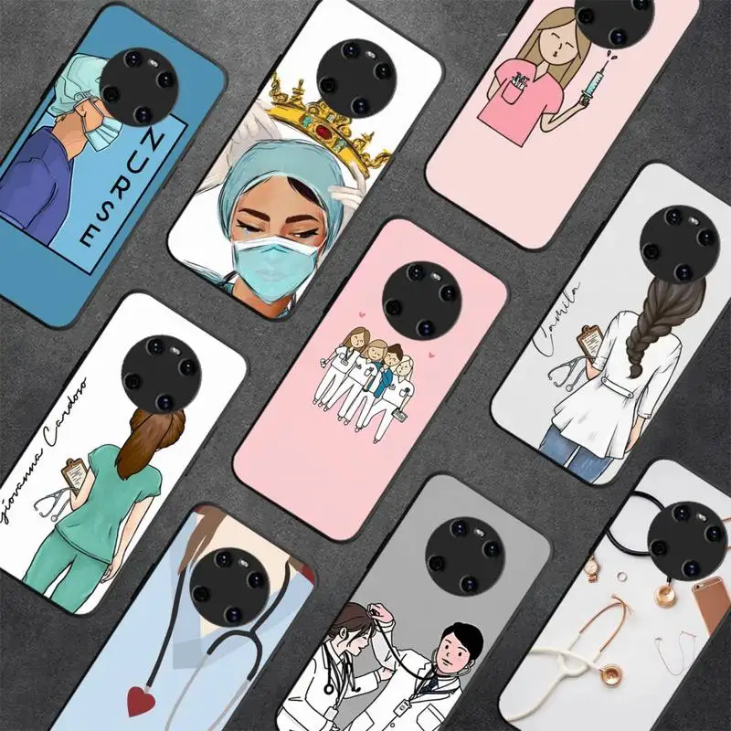 

RuiCaiCa Nurse doctors medicina and Health Phone Case For Huawei Y 5 Y62019 Y52018 Y92019 Luxury funda case for 9prime2019