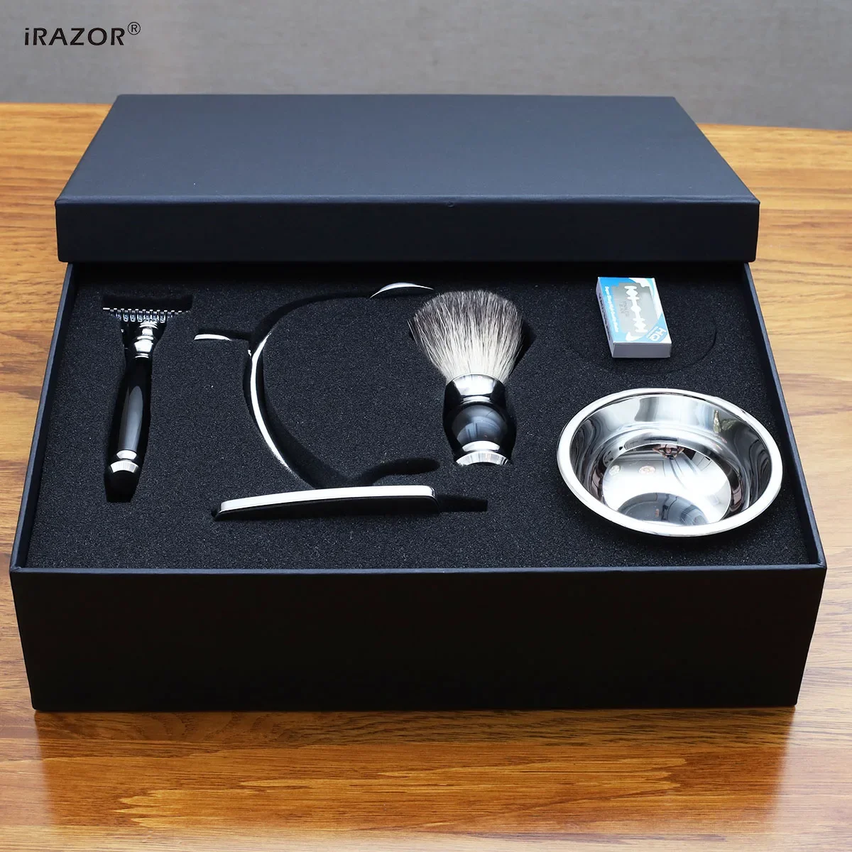 Мужской набор для бритья iRAZOR безопасная бритва с двумя краями 10 лезвий стержней