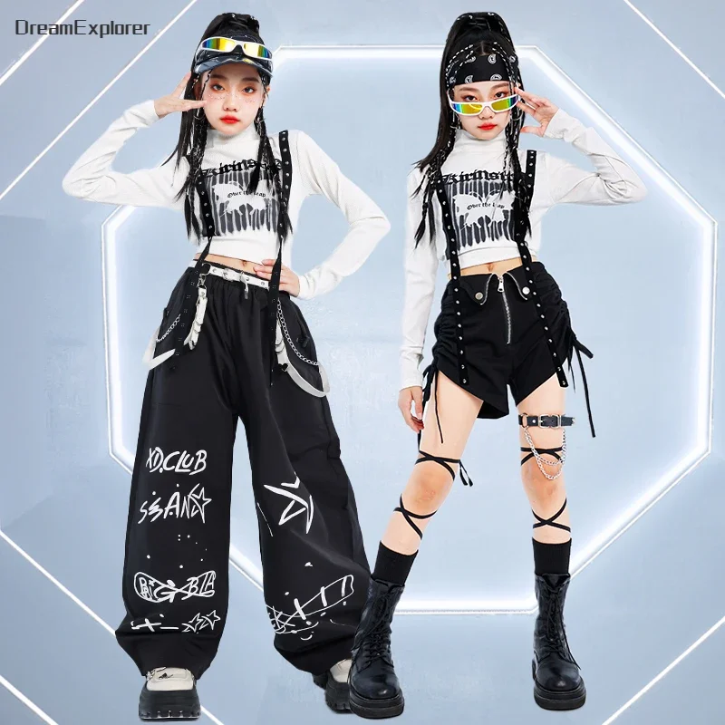 Крутой кроп-топ в стиле K-pop для девочек