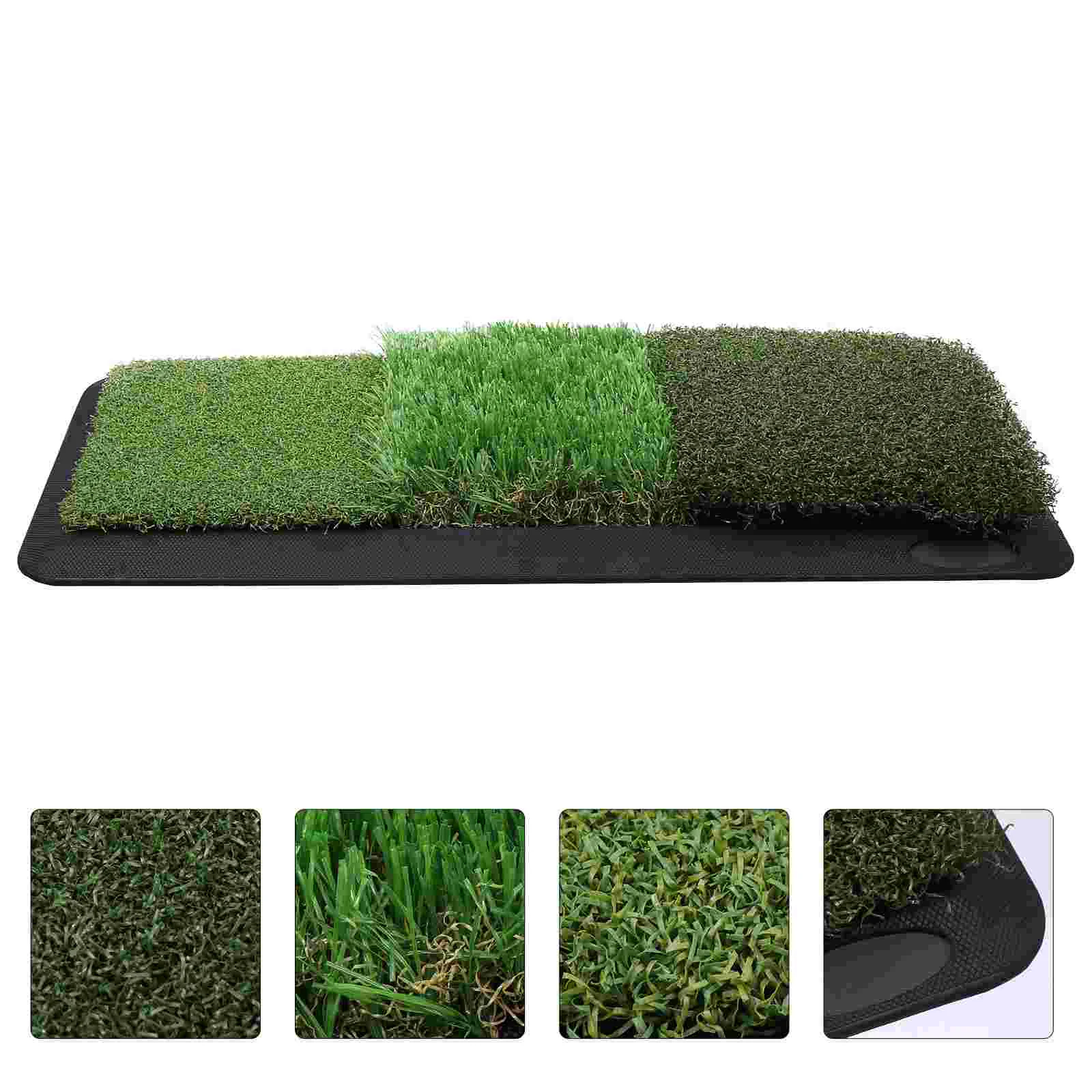 

1 Set Indoor Golfing Practice Mat Portable Hitting Mat Artificial Turf Swing Mat