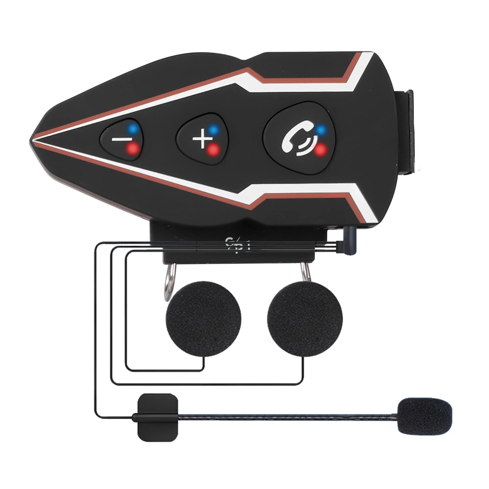 

Motorcycle Helmet Bluetooth Headset Wireless Automatically Answer call Waterproof Moto Earphone With LED Lamp 2600mAh Battery