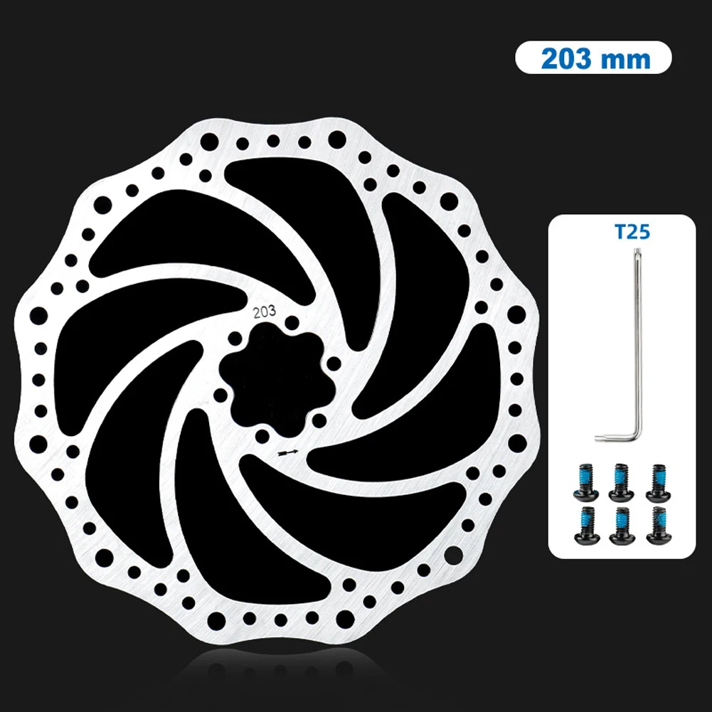 Велосипедный ротор дискового тормоза 160/180/203 мм с болтовым ключом для SHIMANO-Sram