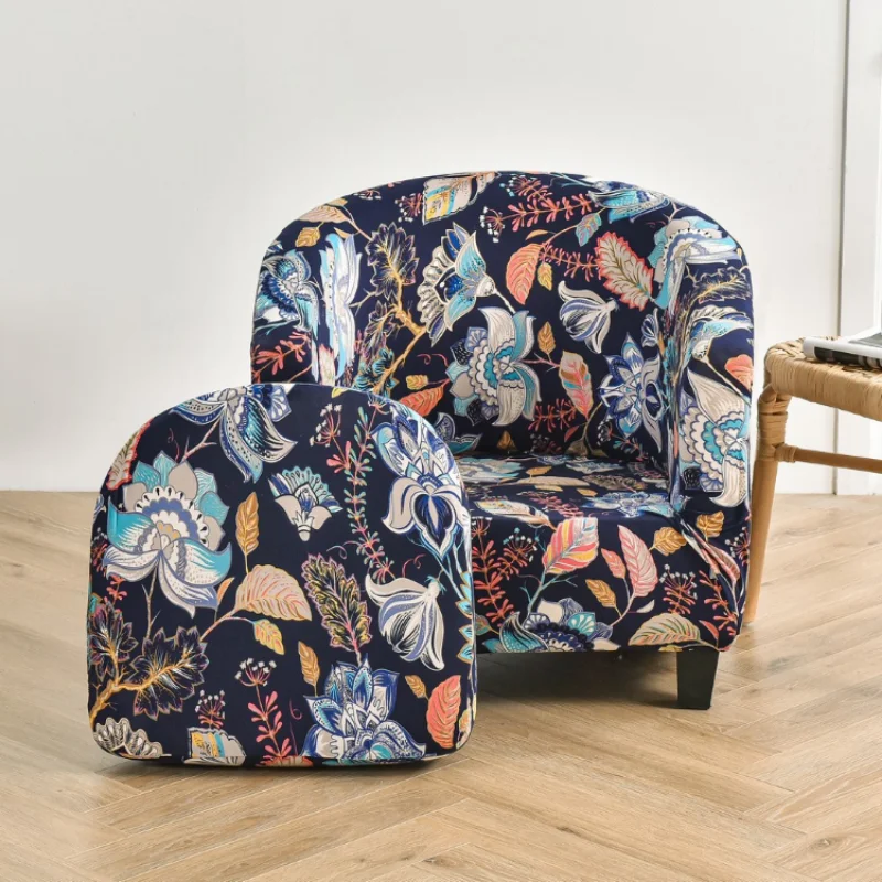 

Accent Round Chair Cover Elastic Sofa Covers Living Room Stretch Bohemian Non-slip Couch Cover Sofa Slipcover Chair Protector