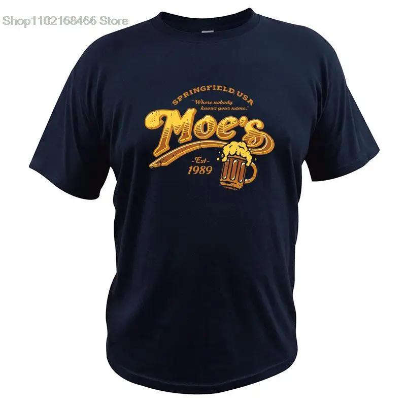 

Moe’s-Character-Cheers Tshirt Parody Cartoon Comedy Classic T Shirt 100% Cotton Summer Short Sleeve EU Size Tees For Men