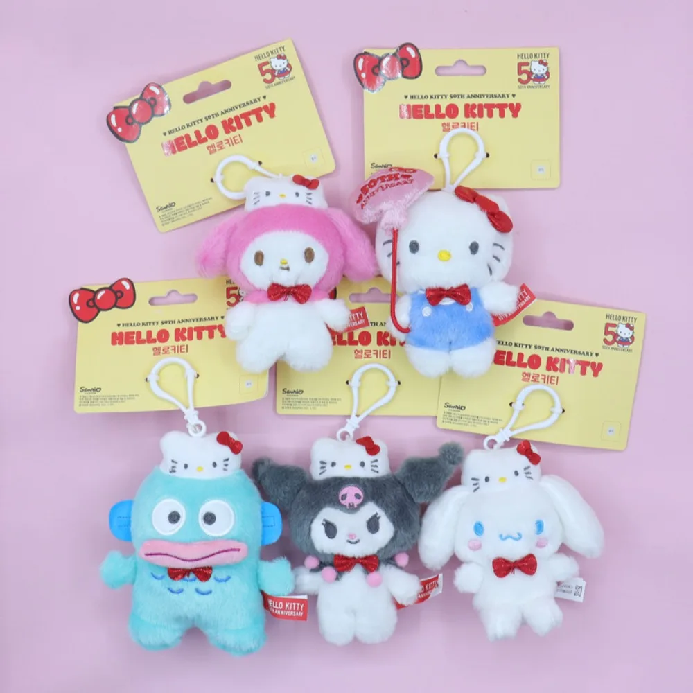 Kawaii Sanrio 50th Hello Kitty Hang Yo Don оригинальный плюшевый обычный инструмент для ключей