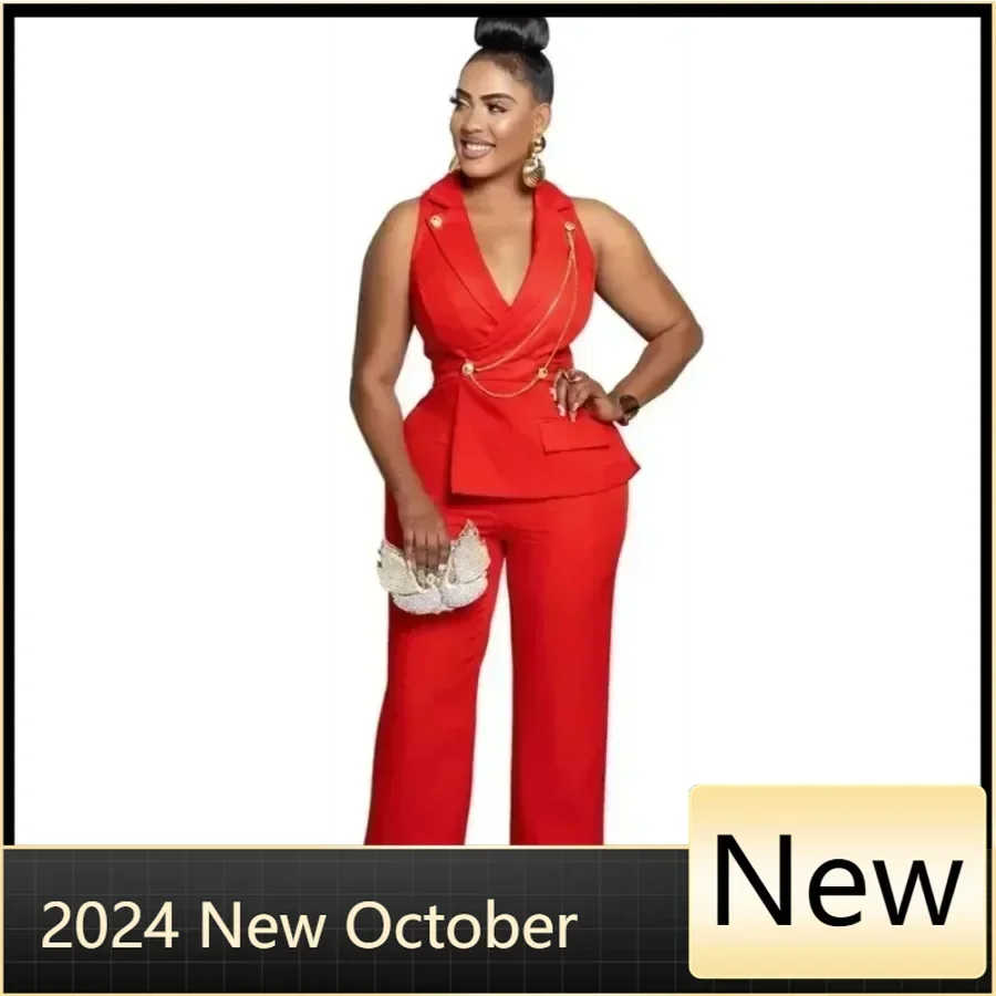 Весна-лето 2024 Дашики элегантные африканские модные женские черные комбинезоны