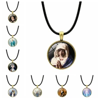 virgin mary and baby jesus christian keychain glass jewelry catholicism key chain religion easter pendant gift keyring