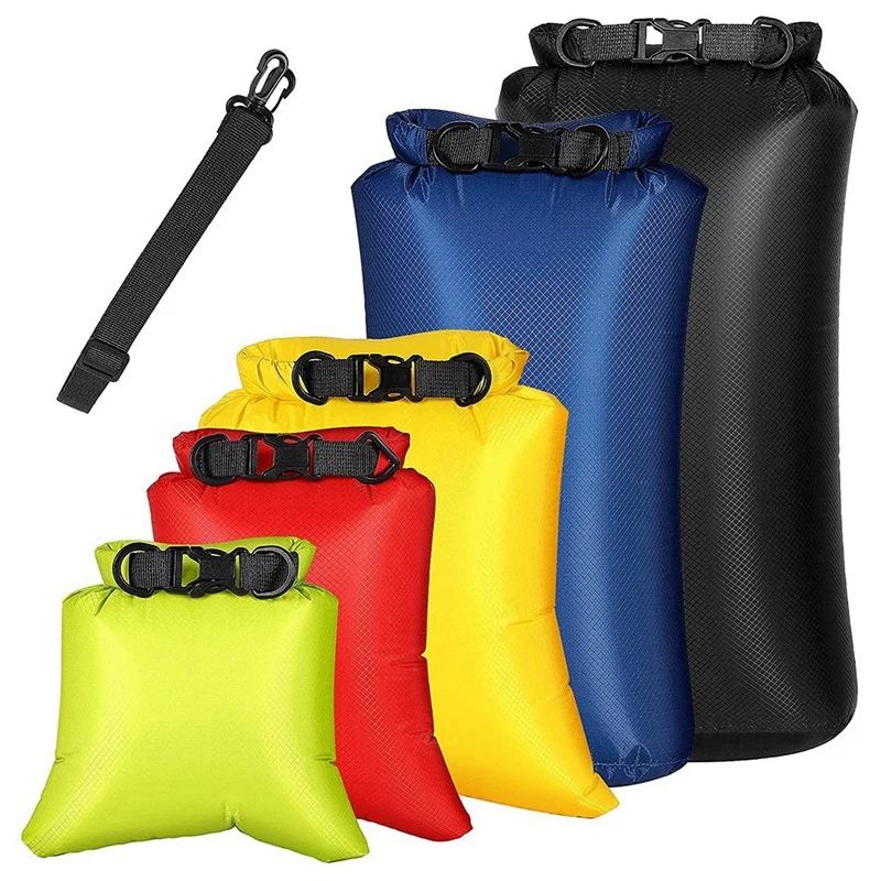 

12Pcs Waterproof Dry Bag Set For Kayaking Boating,Drybag Outdoor Storage Bags For Canoeing Camping Swimming,Random