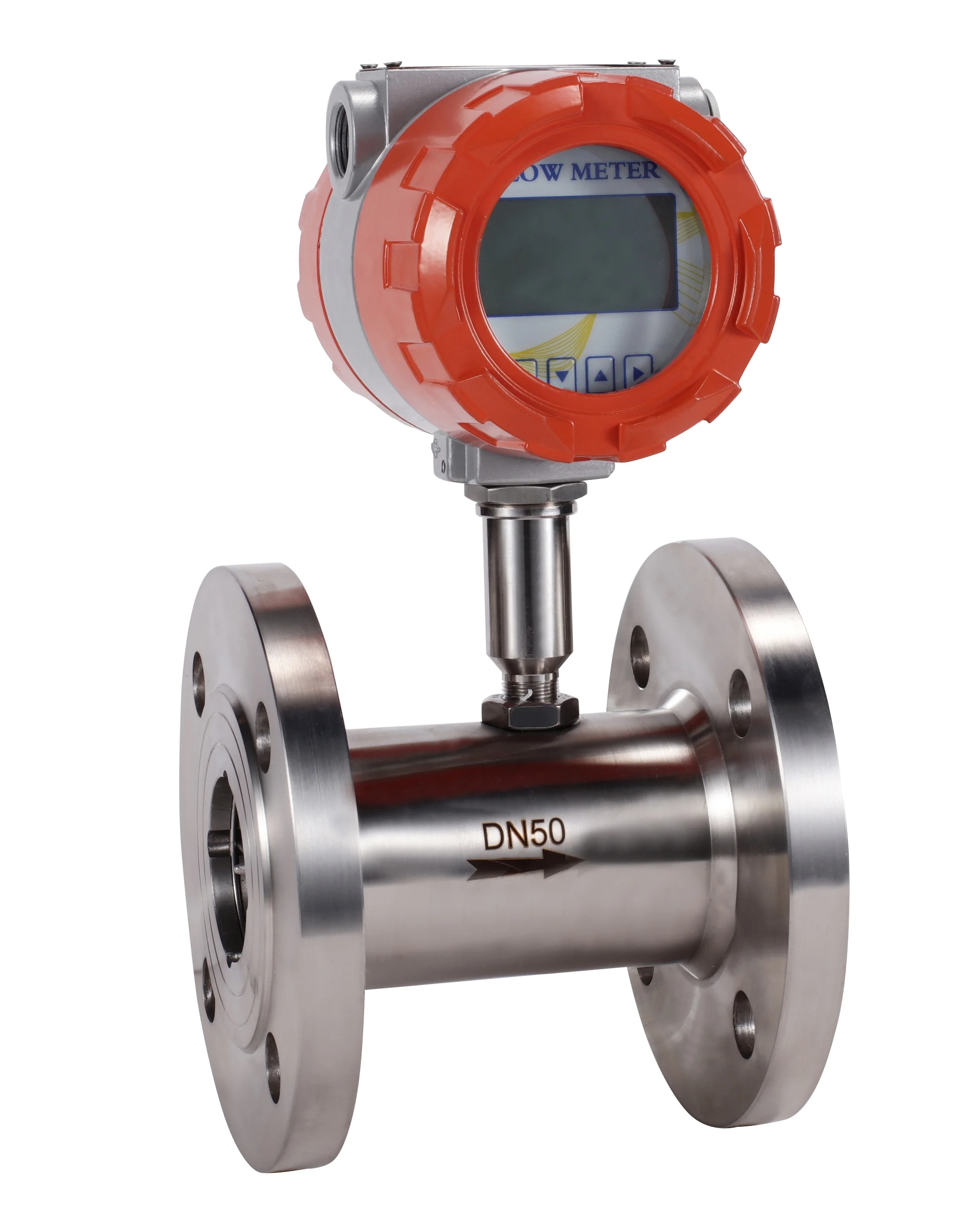 

DN6 liquid turbine flowmeter for Water and Oil turbine fuel meter flowmeter Pulse type with senso