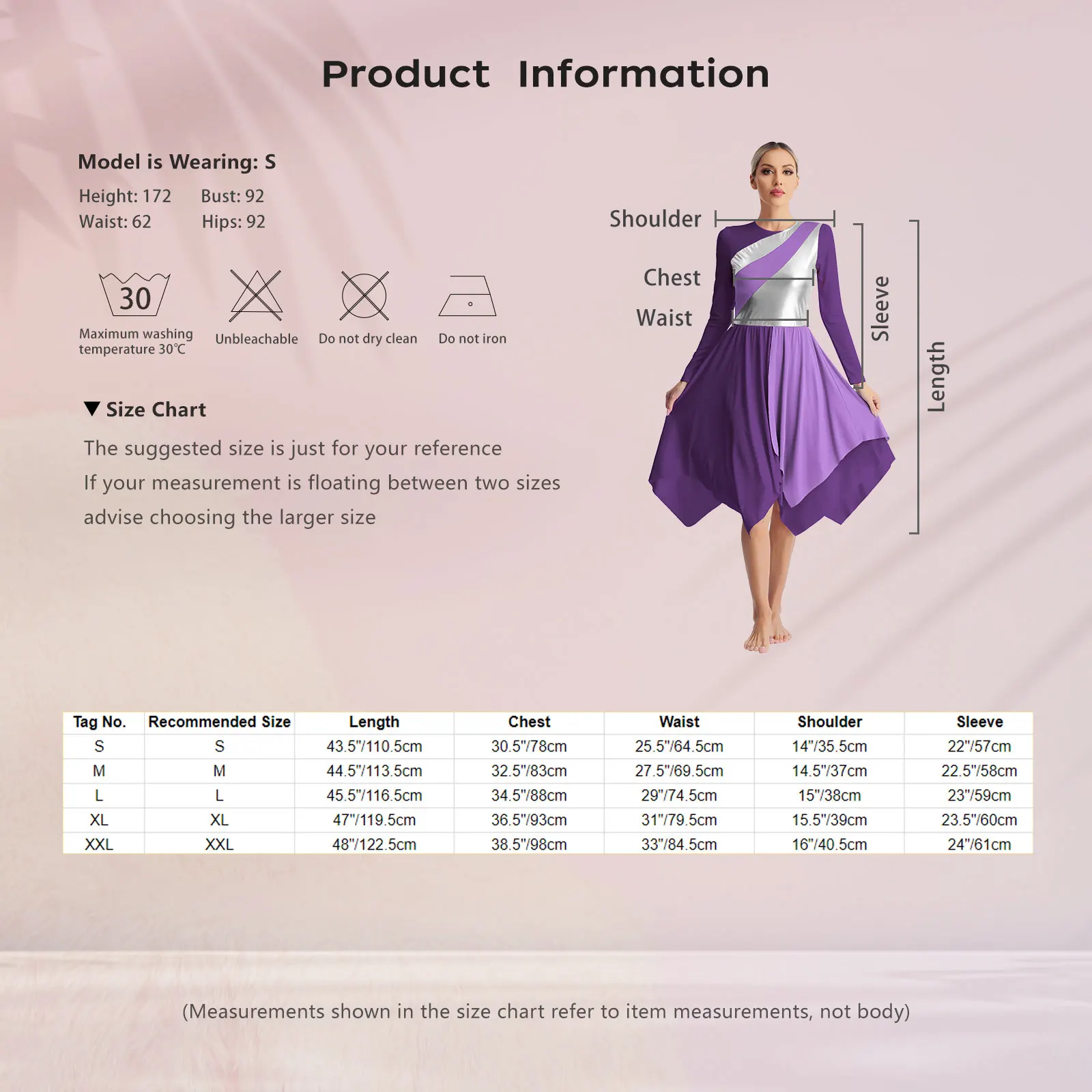 Женское литургическое лирическое современное классическое танцевальное платье