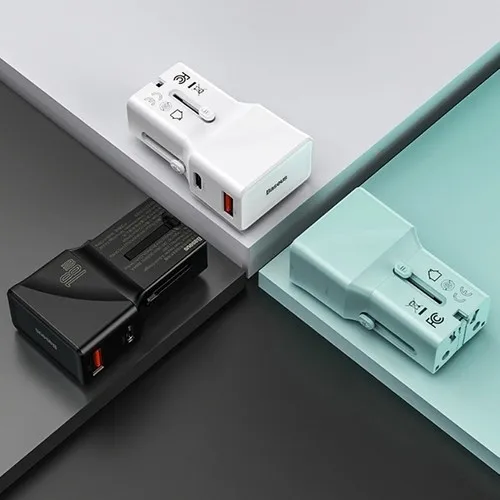 Baseus PPS быстро Зарядное устройство Тип C + USB 18 Вт Quick Charge Универсальный дорожный