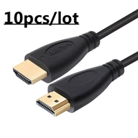 10pcslot hdmi compatible cable high speed 1080p 3d gold plated video cables for hdtv laptop computer 1m 1 5m 2m 3m 5m 10m 15m