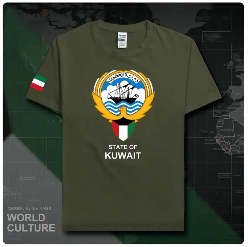 Мужская футболка Кувейт Кувейти мода 2024 трикотажные изделия из 100% хлопка