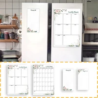 single side magnetic message board rewritable whiteboard marker schedule soft whiteboard fridge magnet
