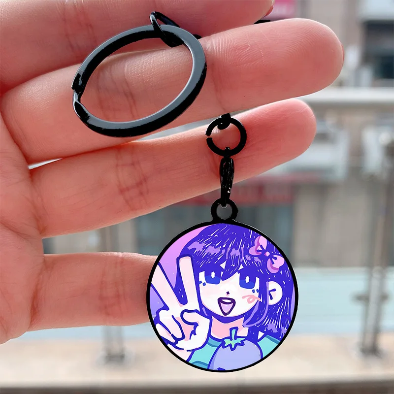 

Fashion aubrey omori Cool Key Tag Motorcycles Cars Backpack Chaveiro Custom Keychain For Friends Key Ring Gifts Accessories