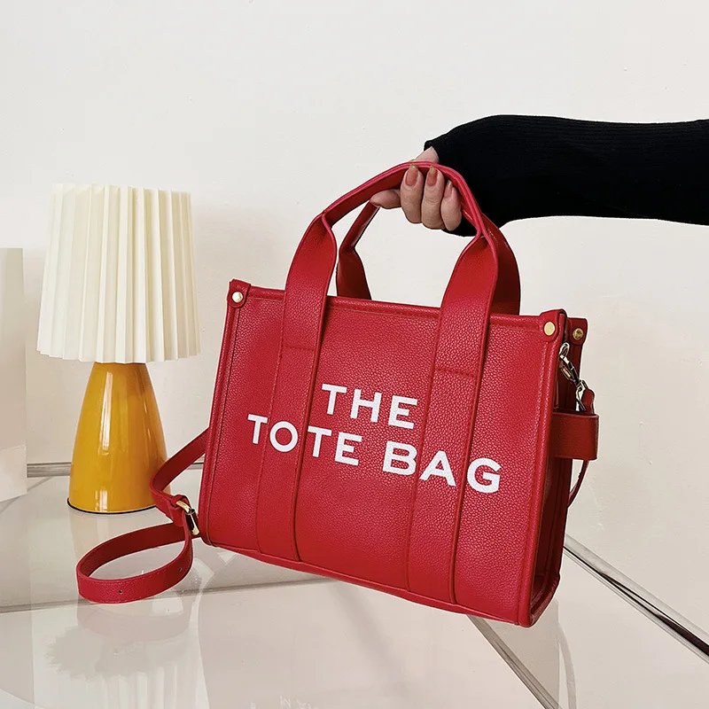 Luxury Designer The Tote Bags For Women Pu Leather Branded Hand Shoulder Bags Female Large Crossbody Handbags High Quality 2023