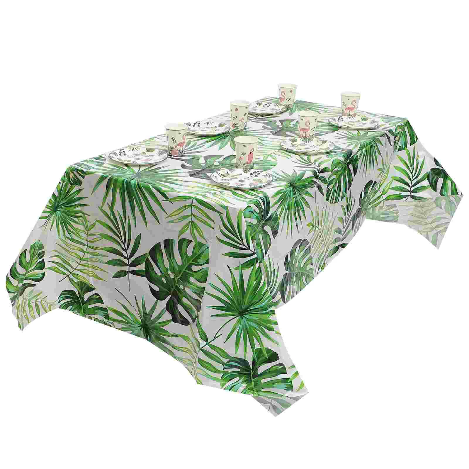

Party Tableware Hawaiian Favor Summer Tablecloth Disposable Paper Plate Supplies Cup